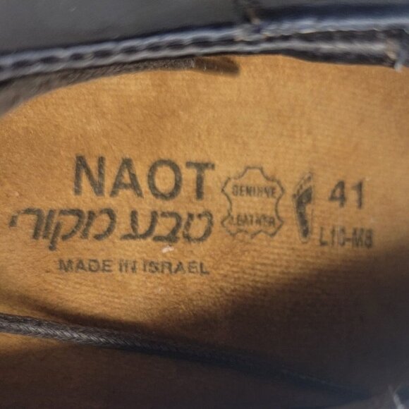 NAOT Shoes Men Size 41 Chief Ink  Oxford Two Tone Fade Leather Made in Israel main image 6
